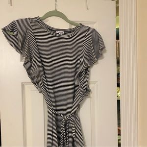 Splendid dress - navy and white stripe